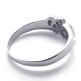 Anello Da Donna In Titanio Con Diamanti