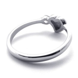 Anello In Titanio Con Diamanti Per Donna