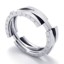 Anello In Titanio Puzzle