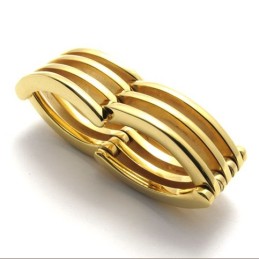 Anello In Titanio Con Puzzle In Oro