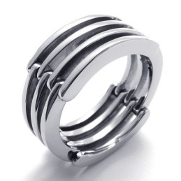 Anello In Titanio Puzzle