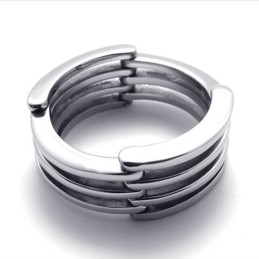 Anello In Titanio Puzzle