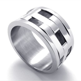 Anello In Titanio Puzzle