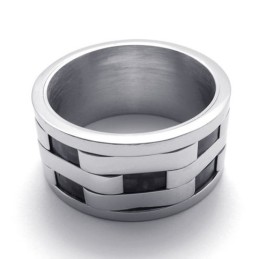 Anello In Titanio Puzzle