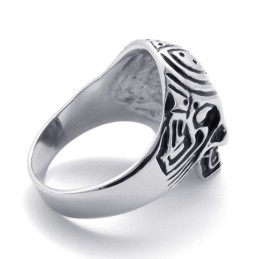 Anello In Titanio Con Teschio