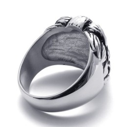 Anello In Titanio Con Leone