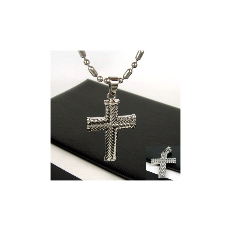 Ciondolo A Forma Di Croce In Titanio Puro, Regalo Esclusivo Per Uomo Ciondolo A Forma Di Croce In Titanio Puro, Regalo Esclusivo Per Uomo
