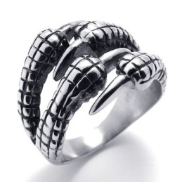 Anello In Titanio Con Artiglio