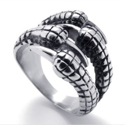 Anello In Titanio Con Artiglio