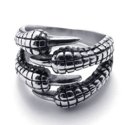 Anello In Titanio Con Artiglio