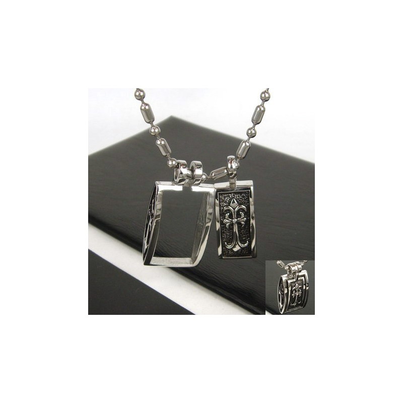 Ciondolo A Forma Di Croce In Titanio Puro, Regalo Esclusivo Per Uomo