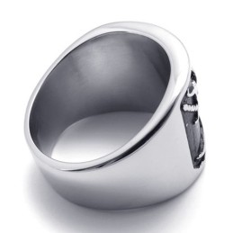 Anello In Titanio Con Teschio