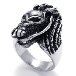 Anello In Titanio Con Teschio