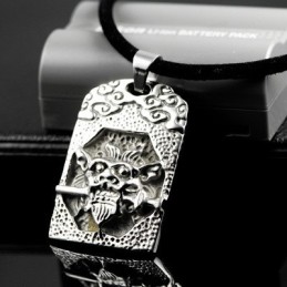 Collana Con Ciondolo In Titanio Puro Con Teschio Unico E Cool Da Uomo, Regalo
