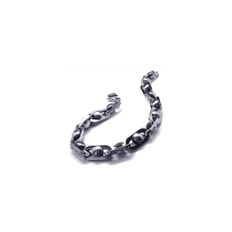 Bracciale Con Catena In Titanio Puro E Argento Con Ciondolo Da Uomo Bracciale Con Catena In Titanio Puro E Argento Con Ciondolo Da Uomo