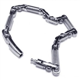 Bracciale Con Ciondolo In Argento 316L E Titanio Puro Da Uomo E Ragazzo
