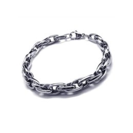 Bracciale Da Uomo Con Catena In Titanio Puro E Ciondolo In Argento Per Ragazzo