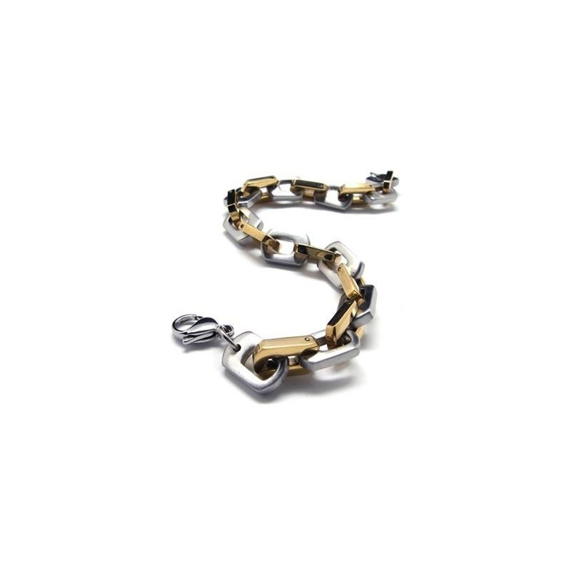 Bracciale Con Ciondolo In Titanio Puro Dorato E Argento Da Uomo E Ragazzo Bracciale Con Ciondolo In Titanio Puro Dorato E Argento Da Uomo E Ragazzo