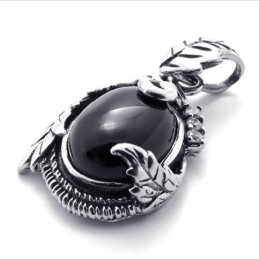 Ciondolo In Titanio Con Gemma