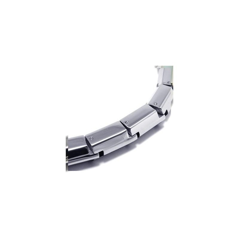 Bracciale Rigido Da Uomo Con Ciondolo In Titanio Puro E Argento Bracciale Rigido Da Uomo Con Ciondolo In Titanio Puro E Argento