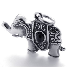 Ciondolo In Titanio A Forma Di Elefante