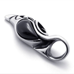 Ciondolo In Titanio Con Gemma