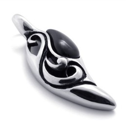 Ciondolo In Titanio Con Gemma