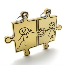 Ciondolo In Titanio Gold Lovers