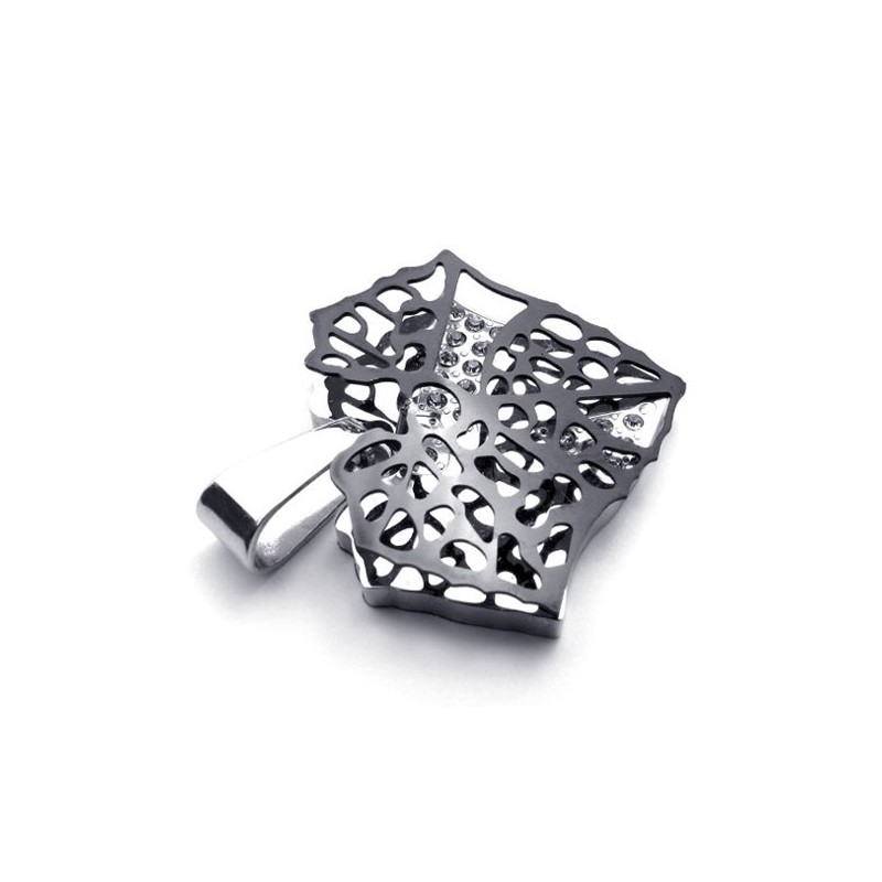 Ciondolo In Titanio "Black Leaf Lovers"