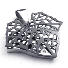 Ciondolo In Titanio "Black Leaf Lovers"