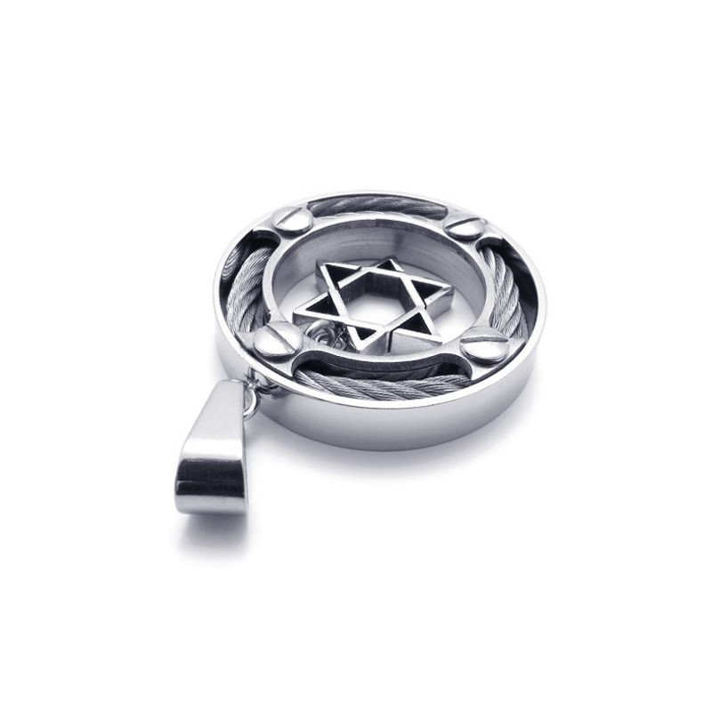 Ciondolo In Titanio Cable Ring Lovers Ciondolo In Titanio Cable Ring Lovers