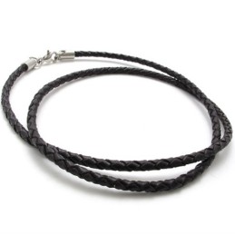 Collana In Titanio Marrone Da 20 Pollici