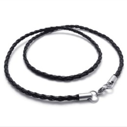 Collana In Titanio Nero Da 20 Pollici