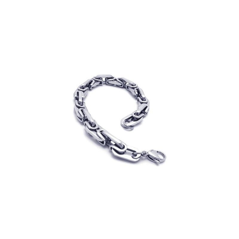 Bracciale Con Ciondolo A Maglie In Titanio Puro Argento Da Uomo E Ragazzo Bracciale Con Ciondolo A Maglie In Titanio Puro Argento Da Uomo E Ragazzo