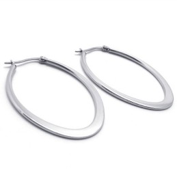 Orecchini In Titanio Con Anello A O