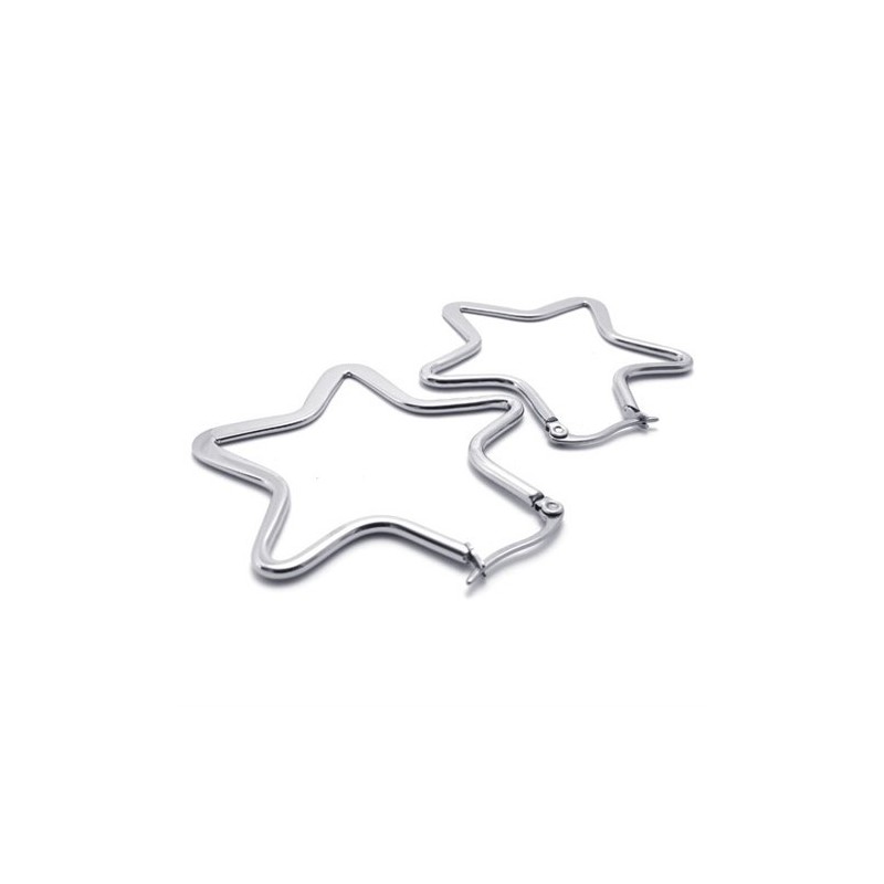 Orecchini A Forma Di Stella In Titanio Orecchini A Forma Di Stella In Titanio