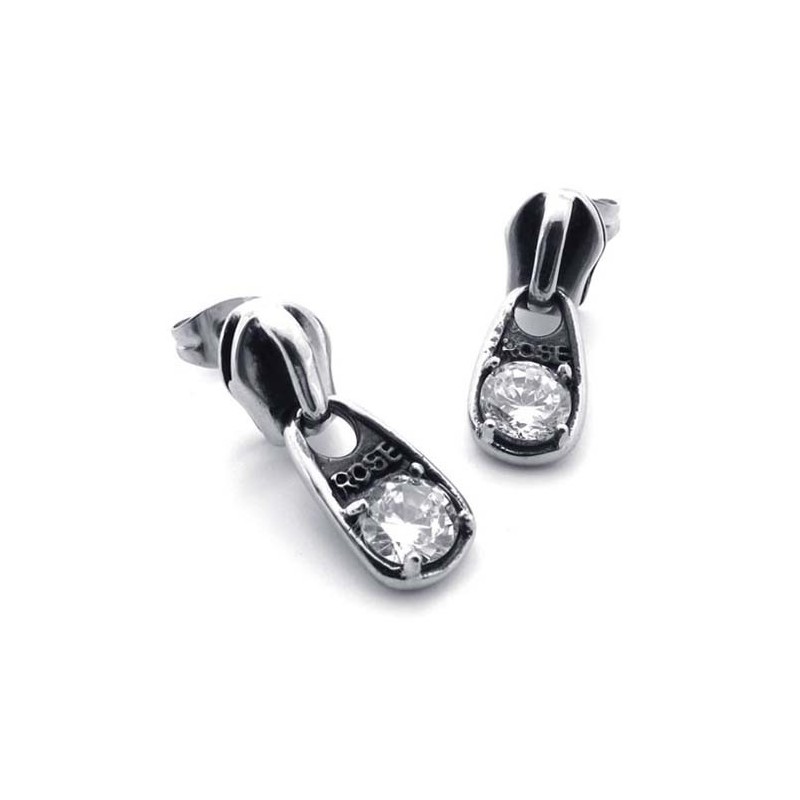 Orecchini In Titanio Con Diamanti Orecchini In Titanio Con Diamanti