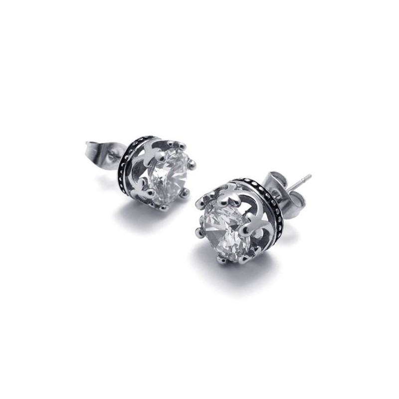 Orecchini In Titanio Con Diamanti Orecchini In Titanio Con Diamanti