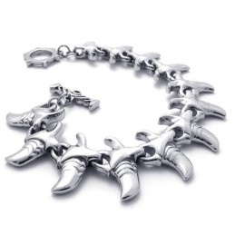 Bracciale In Titanio Con Corno Da 8,7 Pollici