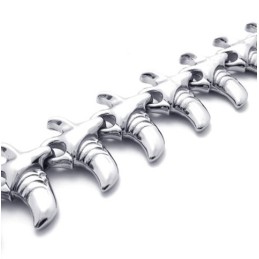 Bracciale In Titanio Con Corno Da 8,7 Pollici