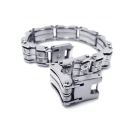 Bracciale Rigido In Titanio Puro Con Ciondolo In Argento Per Uomo E Ragazzo