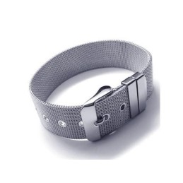 Bracciale Con Ciondolo In Titanio Puro Argento Da Uomo E Ragazzo