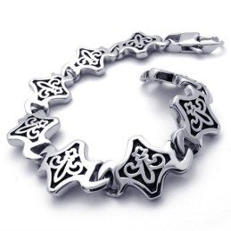 Bracciale Retrò In Titanio Da 8,7 Pollici