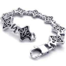 Bracciale Retrò In Titanio Da 8,7 Pollici