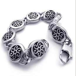Bracciale Retrò In Titanio Da 8,7 Pollici
