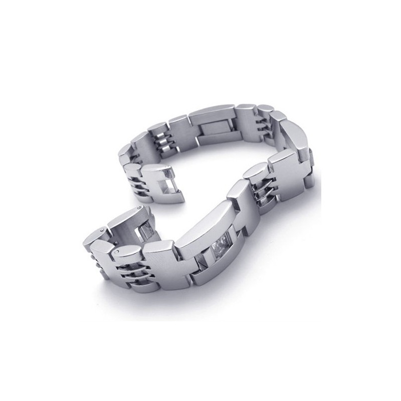 Bracciale In Titanio Con Diamanti Da 8,5 Pollici Bracciale In Titanio Con Diamanti Da 8,5 Pollici