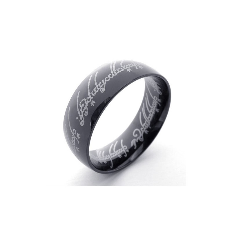 Anello In Titanio Del Signore Nero Anello In Titanio Del Signore Nero