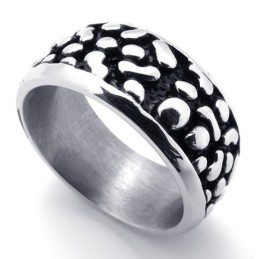 Anello Vintage In Titanio Nero