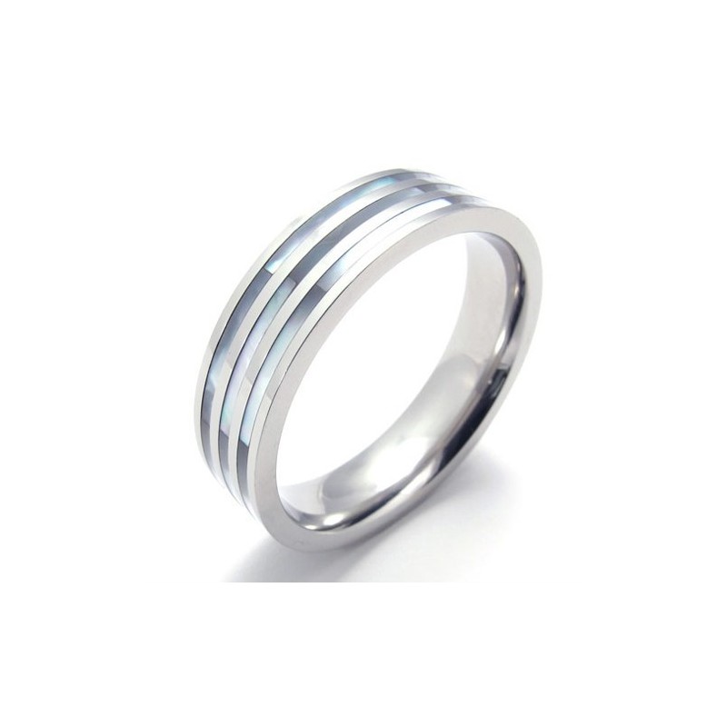 Anello In Titanio Lucido Three Rings Anello In Titanio Lucido Three Rings