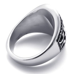 Anello In Titanio Con Croce
